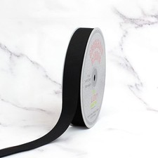 7/8-Inch Solid Grosgrain Ribbon, 50-Yard, Black