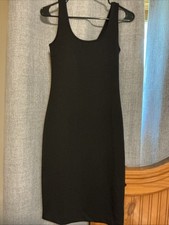 Express Women SZ S Black Sleeveless  Body Hug Stretch  60 Cotton 40 Spandex