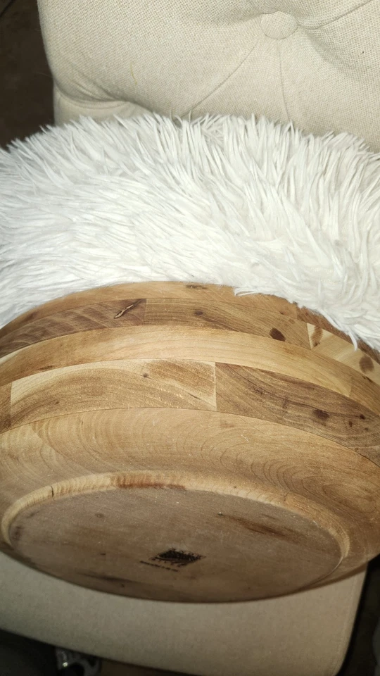 Snow River 13" Hecho a Mano en EE. UU. Cuenco de Madera Lavable y Apto para Alimentos Foto 3 de 4