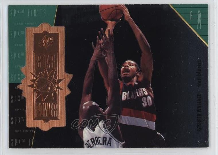 1998-99 SPx Finite Star Power 590/5400 Rasheed Wallace #121 02ex