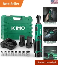 KIMO Cordless Electric Ratchet Wrench - 40 ft-lbs Torque, Lightweight & Durable
