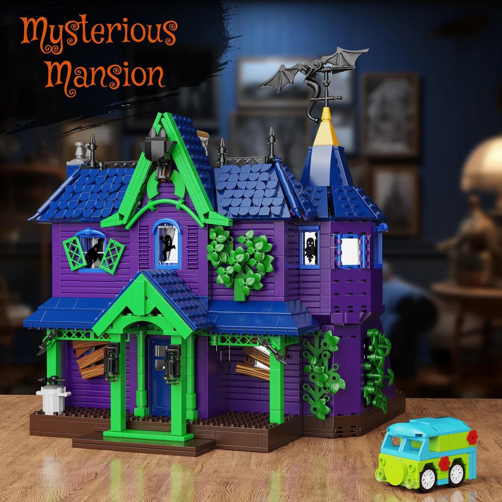 Scooby Doo Haunted Mystery Mansion Building Blocks House Toy Christmas Gift USA