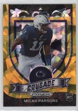 2021 Panini Prizm Draft Picks Crusade Gold Ice Prizm Micah Parsons #175 16wc