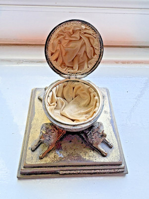 Kings Casket Model Lions British Empire Exhibition Wembley 1924 Ring Box.