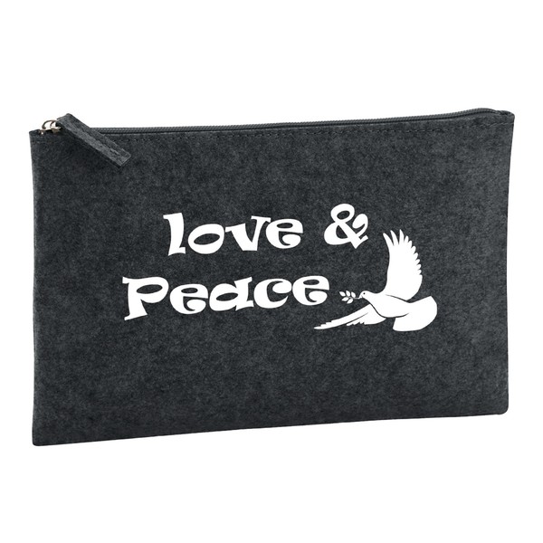 Kulturbeutel Love & Peace Geschenkidee Love & Peace Geschenk PräSent Mitbringse-image