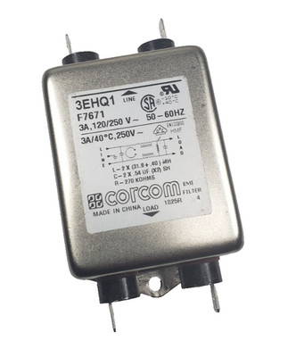Corcom 3EHQ1 - F7671 Filter, EMI RFI power line filter. 3A, 120/250V 50-60Hz