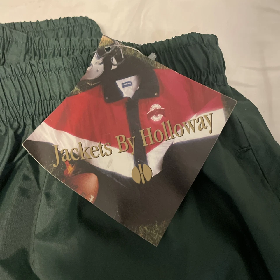 Pantalones de chándal vintage Holloway de nailon cortavientos Elite verdes para mujer medianos M Y2K Foto 2 de 4