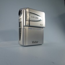 Vivitar DVR-200 2.0MP Compact Digital Video Recorder Silver Tested