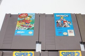Lotto (10) Giochi Nintendo NES ROTTI; Mario 3 DuckTales Zelda Paperboy Simpsons...