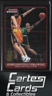 Sebastian Telfair 2006-07 Bowman Chrome #86 Boston Celtics Kobe Bryant Cameo