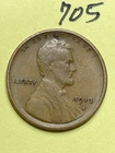 1913-S LINCOLN WHEAT CENT, low mintage date, "FINE" condition #705