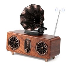 Retro Bluetooth Speaker, FM Radio with Dual-Speaker Design, Bluetooth 5.4