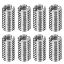 8Pcs Threaded Insert, Stainless Steel M6-1 Female to M8-1.25 Male Repair