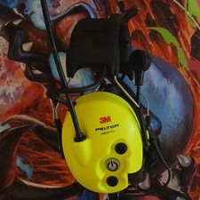 3M Peltor LiteCom Plus Radio Headset Headband Boom Mic Yellow/Black ACK081B