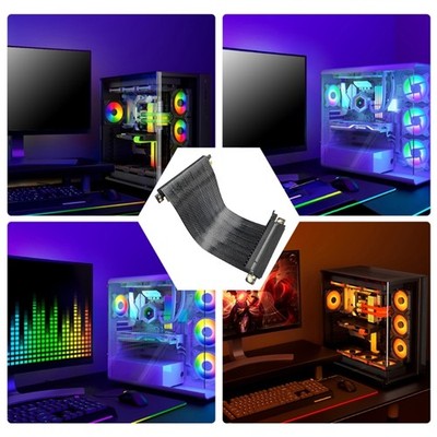 Premium PCIE5.0 X16 Risers Cable For Seamlessly Integration In ITX Systems