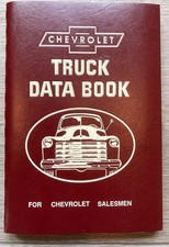 1949 Chevrolet Truck Data Book Good For 47-53 Chevy Pickup Panel All Trucks