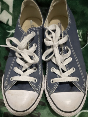 Converse Chuck Taylor All Star Low Top Canvas Sneaker Blue/White Boys US 3