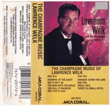 Lawrence Welk  Champagne Music Cassette 1984 CRC-20172 07674201724