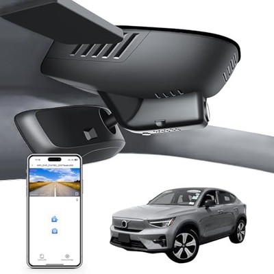 Mangoal Front 4K & Rear 1080P Dash Cam für Volvo C40 2022-24 OEM Look gratis GPS