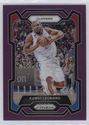 2023-24 Panini Prizm Purple Prizm 20/99 Kawhi Leonard #4 0d94