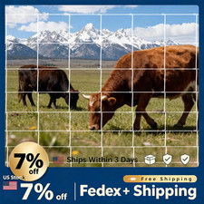 5x328ft / 5x164ft Galvanized Cattle Fence Heavy Duty Knotted Wire Livestock