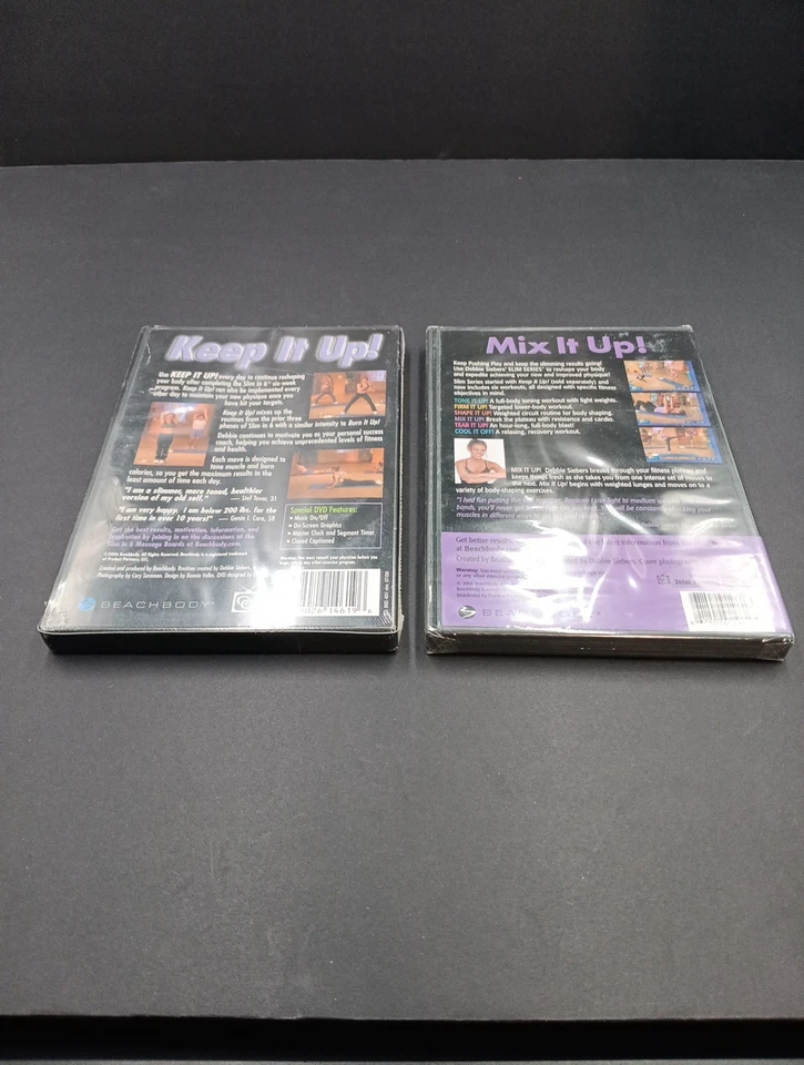 Pair (2) Debbie Siebers Workout DVD's Mix It Up & Keep It Up Free Ship! T1971 - Image 2 of 2