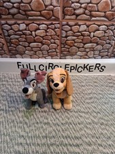 Walt Disney Store Exclusive Lady And The Tramp 8" Plush Set Of 2