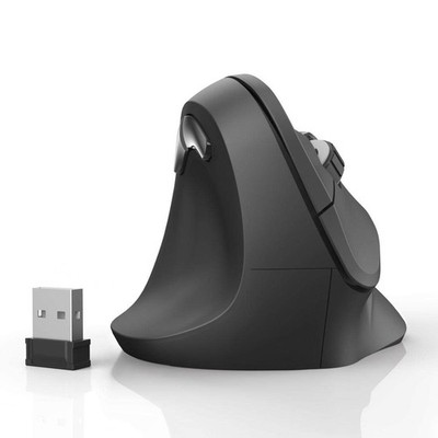Hama kabellose Maus für Linkshänder ergonomisch EMW-500L, schwarz & Mauspad mit