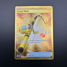 Pokemon TCG Super Rod 276/193 Paldea Evolved Gold Hyper Rare