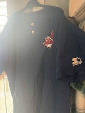 Vintage Cleveland Indians Starter Diamond Collection Pullover Jacket XL MLB