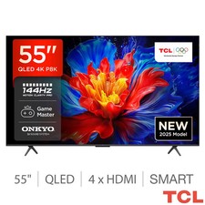 Image of TCL 55P8K 55 Inch QLED TV 4K Ultra HD Smart HDR Dolby Vision Freeview Play UK