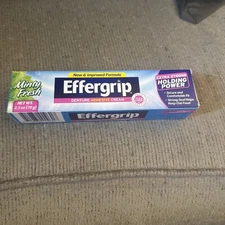 Denture Adhesive Cream, Extra Strong Holding Power, 2.5 oz