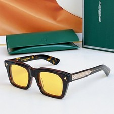 Jacques Marie Mage QUENTIN Sunglasses Havana/Yellow 50-22-149mm With Case New