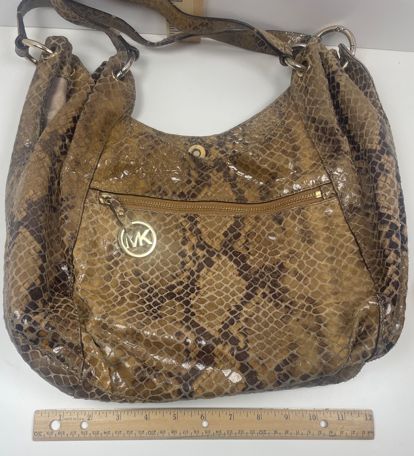Michael Kors Snake Skin Python Embossed Leather B… - image 3