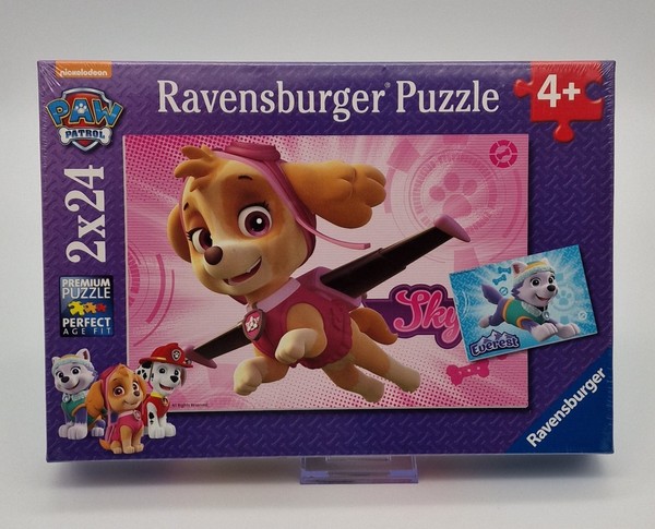 Ravensburger Puzzle - 2X 24 Teile - Paw Patrol Skye & Everest - Ab 4+ - Neu-image
