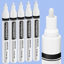 ARTISTRO 5 Oil-Based Permanent Paint Markers - Medium Tip Markers for Tire, W...