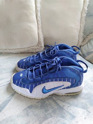 Nike Air Penny 1 Pinstripe AV7948-400 Blue & White Men's Size 7.5