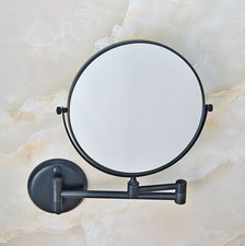 Oil Rubbed Bronze 8" Wall Mounted Swing Arm 2-Sided Magnifying Mirror sba634