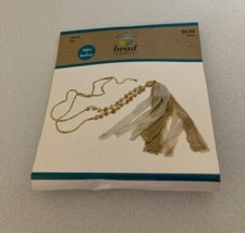 Bead Design Co. - Necklace Jewelry Kit - Gold with Ribbon  Lace - New