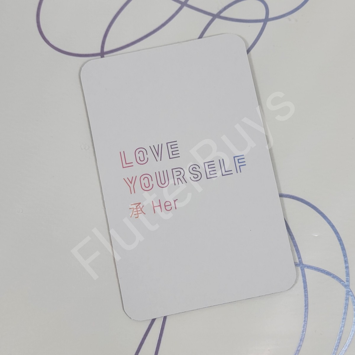 BTS Official RM KIM NAMJOON Photocard Love Yourself Her LP Vinyl
