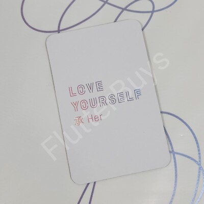 BTS Official RM KIM NAMJOON Photocard Love Yourself Her LP Vinyl