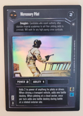 Star Wars CCG - Reflections III - FOIL - Mercenary Pilot SWCCG Set F