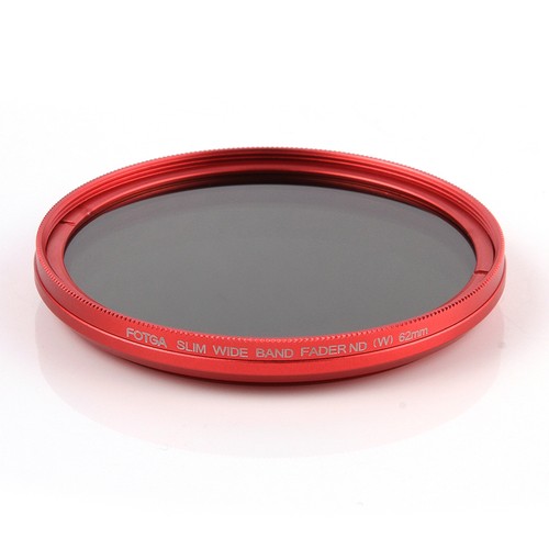 FOTGA 46mm Slim Fader ND Filter Variable ND2 ND4 ND8 to ND400 for Canon Red Ring - Picture 8 of 12