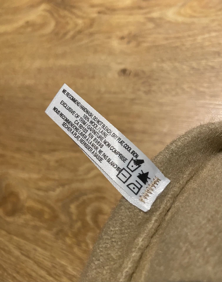 Sombrero Parkhurst Beige Crema 100% Lana Mujer Invierno Boya Hecho en Canadá Foto 4 de 4