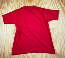 VTG 80s Towncraft Polo Pocket T-Shirt Adult Large Red Single Stitch USA Made