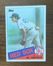 1985 Topps Al Nipper Card #424 Red Sox