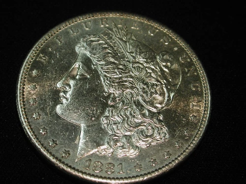 1881-S U.S Morgan Silver Dollar About Uncirculated