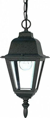 Nuvo 60-489 - Outdoor Hanging Lantern in Textured Black Finish with Clear Glass - Picture 1 of 1