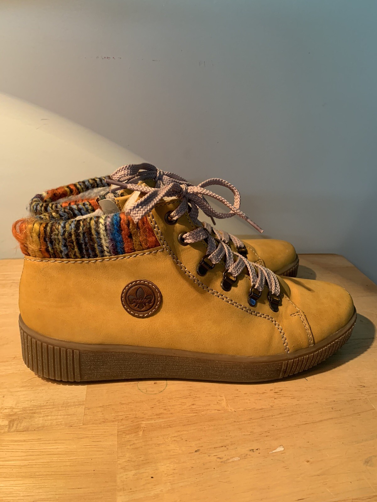 Rieker women lace-up boot yellow Z6633-68, 59,95 €