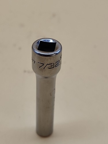 Snap-on Tools STM7  7/32" SAE Flank Drive Deep Socket 1/4" Drive 6 Pt USA - Foto 4 di 5